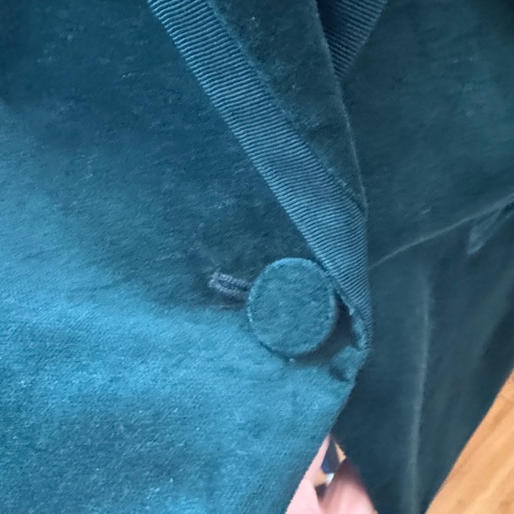 J. Crew Women's Deep Green Velvet Blazer - Picture 4 of 8